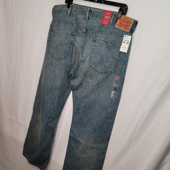 NWT Levi's 569 Loose Straight Blue Jeans, Size 38×30 - Picture 10 of 12